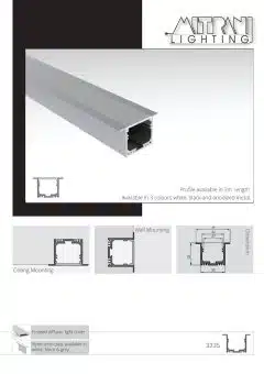 פרופיל תאורה שקוע